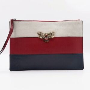 CG28 💟 GUCCI Queen Margaret BEE Clutch Bag 